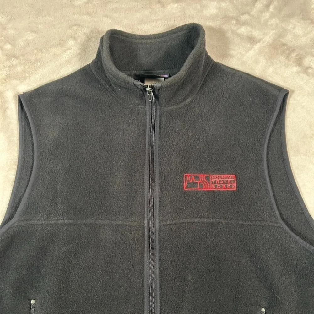 VTG Patagonia Synchilla Vest Men Large Black Better Sweater Fleece Full Zip USA